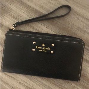 Kate Spade black wristlet
